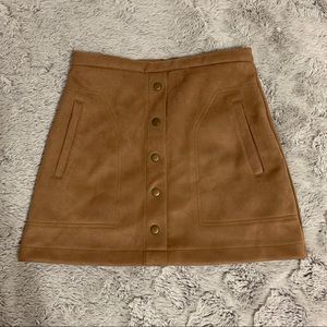 Ivy & Leo Brown Mini Skirt